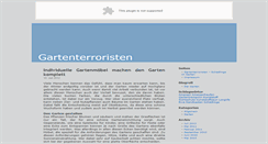 Desktop Screenshot of gartenterroristen.de